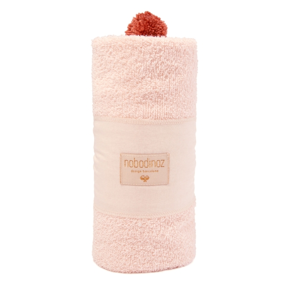 Cape de bain bébé So Cute coton bio pink