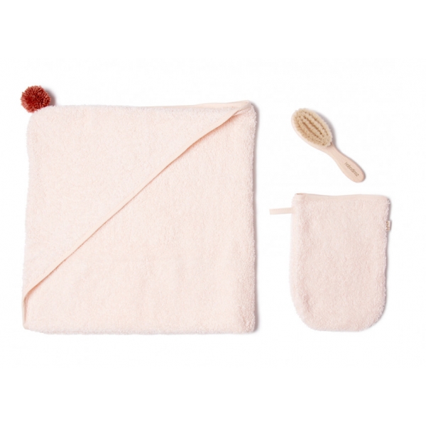 Coffret cape de bain bébé So cute rose