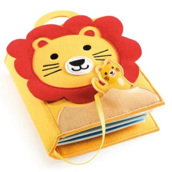 Livre d'activités en feutrine Softibook Lion