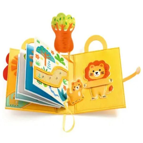 Livre d'activités en feutrine Softibook Lion