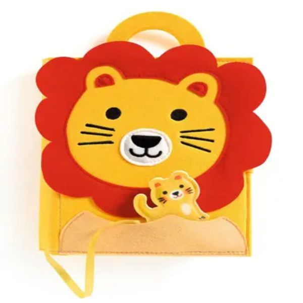 Livre d'activités en feutrine Softibook Lion