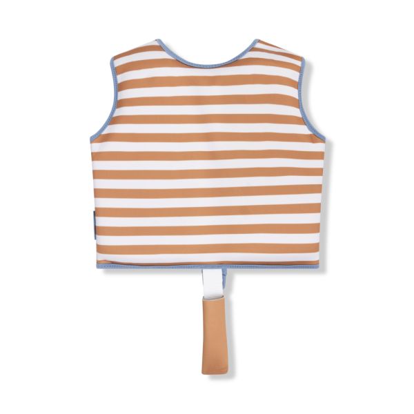 Gilet de natation enfant 3-6 ans - Rayures marrons