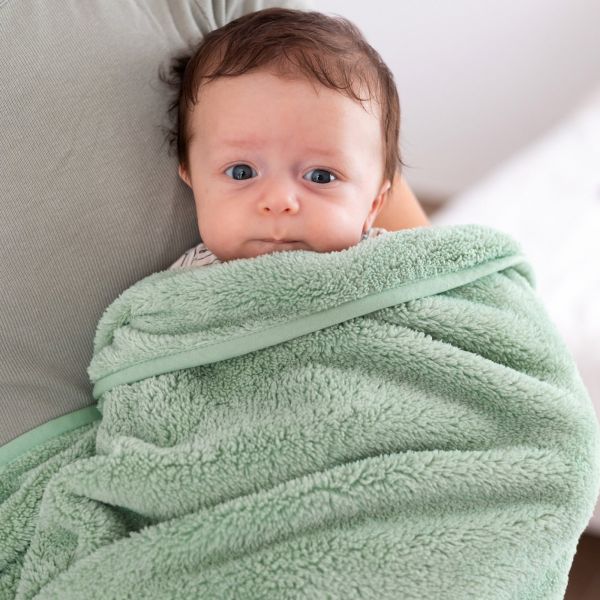 Couverture bébé 75 x 100 cm Softy Sauge