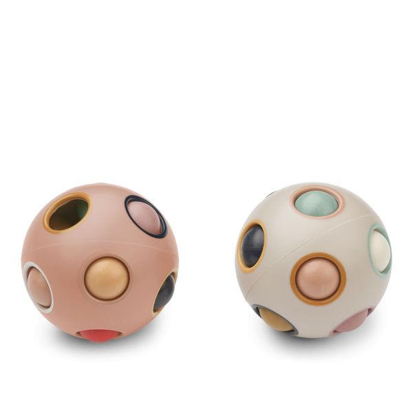 Lot de 2 balles puzzle Solene jouet éducatif Pale tuscany multi mix
