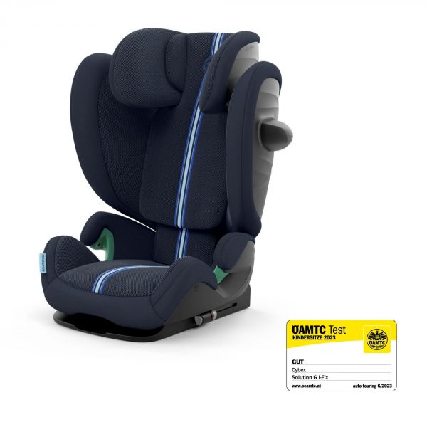 Siège auto i-Size Solution G i-Fix Tissu Plus Ocean Blue