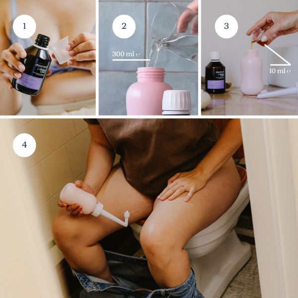 Solution nettoyante intime apaisante post accouchement