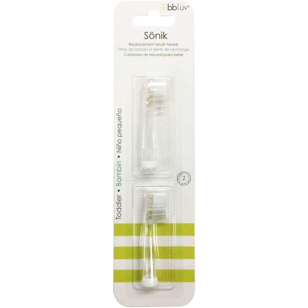 Lot de 2 brosses à dents de rechange pour enfant Sönik de 18 à 36 mois