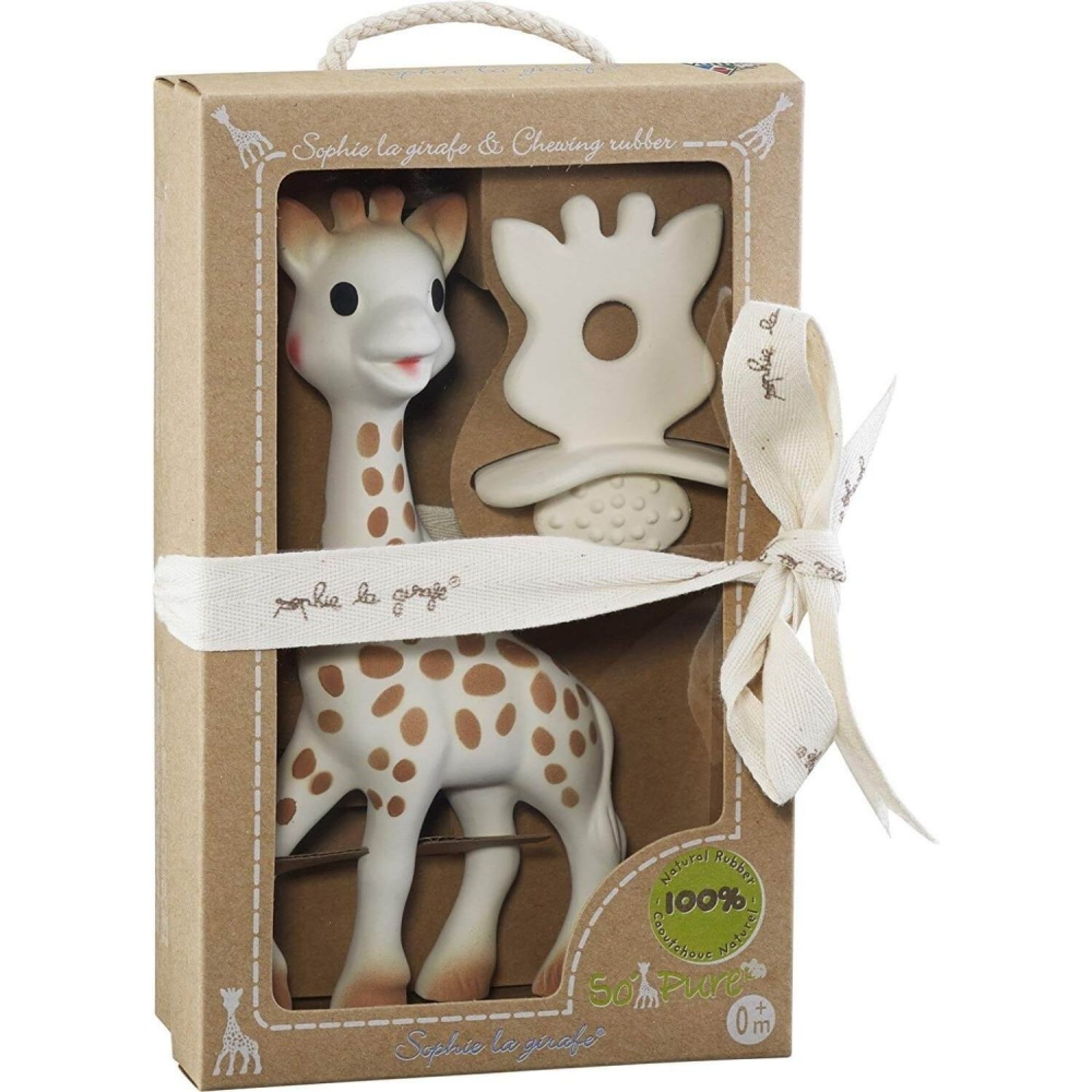 Coffret hochet + livre d'éveil Sophie la girafe Il était une fois