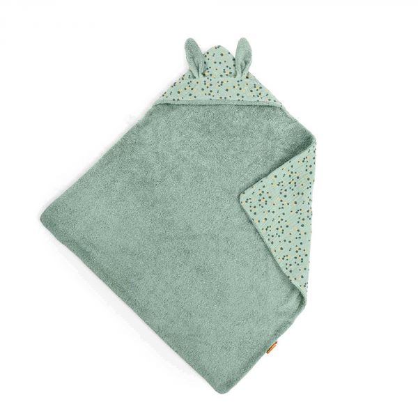 Cape de bain Trois petits lapins - Sauge