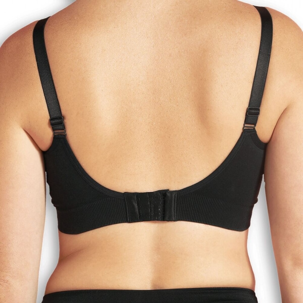 Soutien gorge allaitement coton bio noir taille L