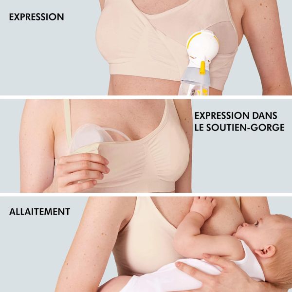 Soutien-gorge d'allaitement 3-en-1 XXL Chair