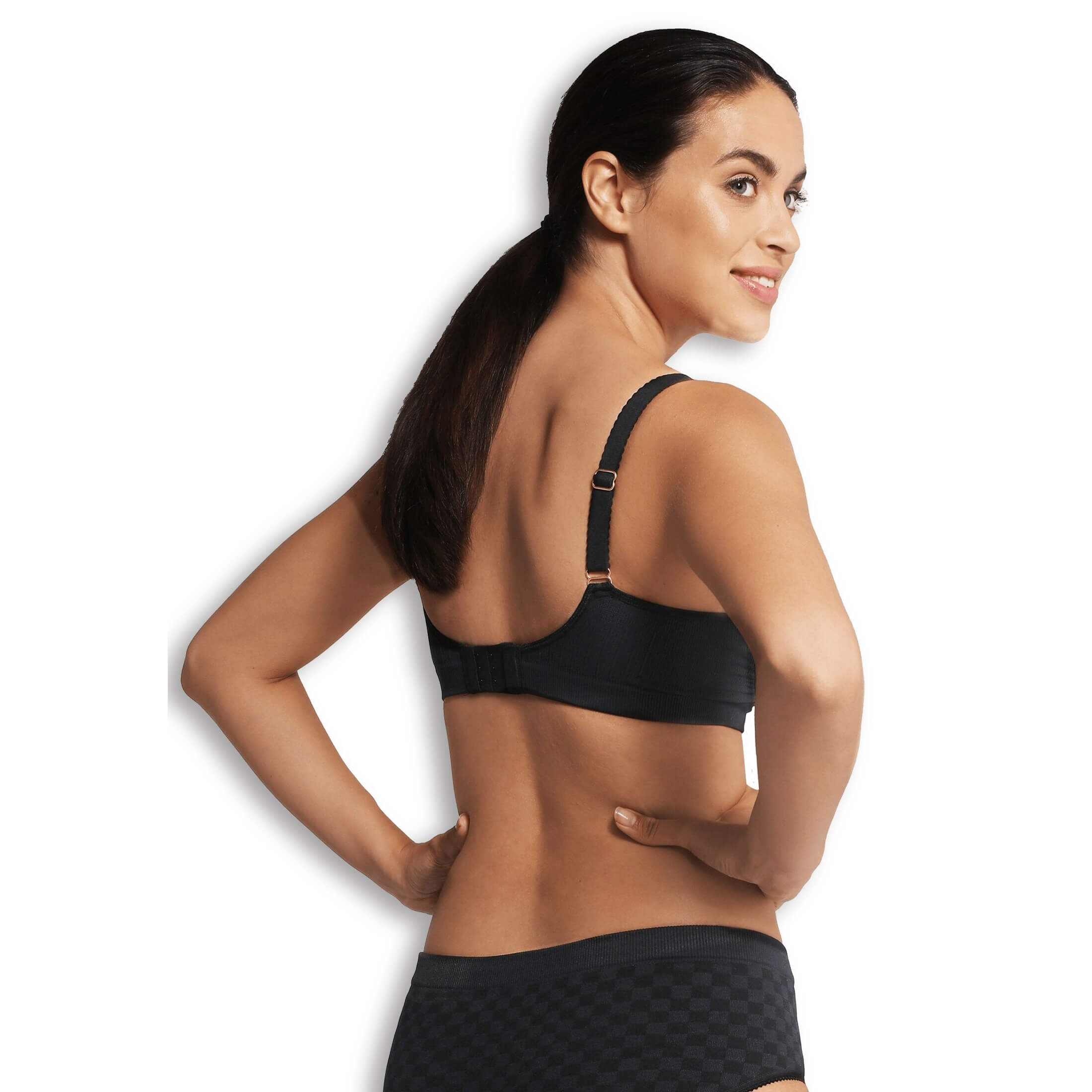 Soutien gorge allaitement sans coutures M Carriwell Noir