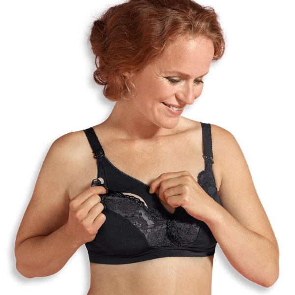 Soutien gorge allaitement dentelle noir taille S