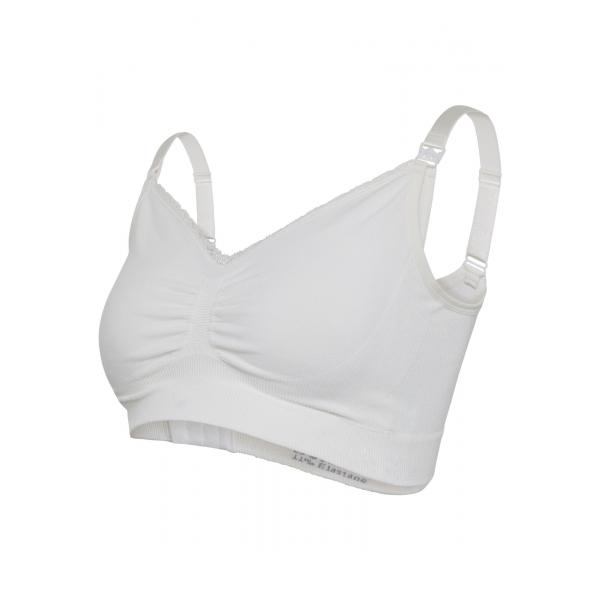 Soutien gorge allaitement coton bio blanc taille L