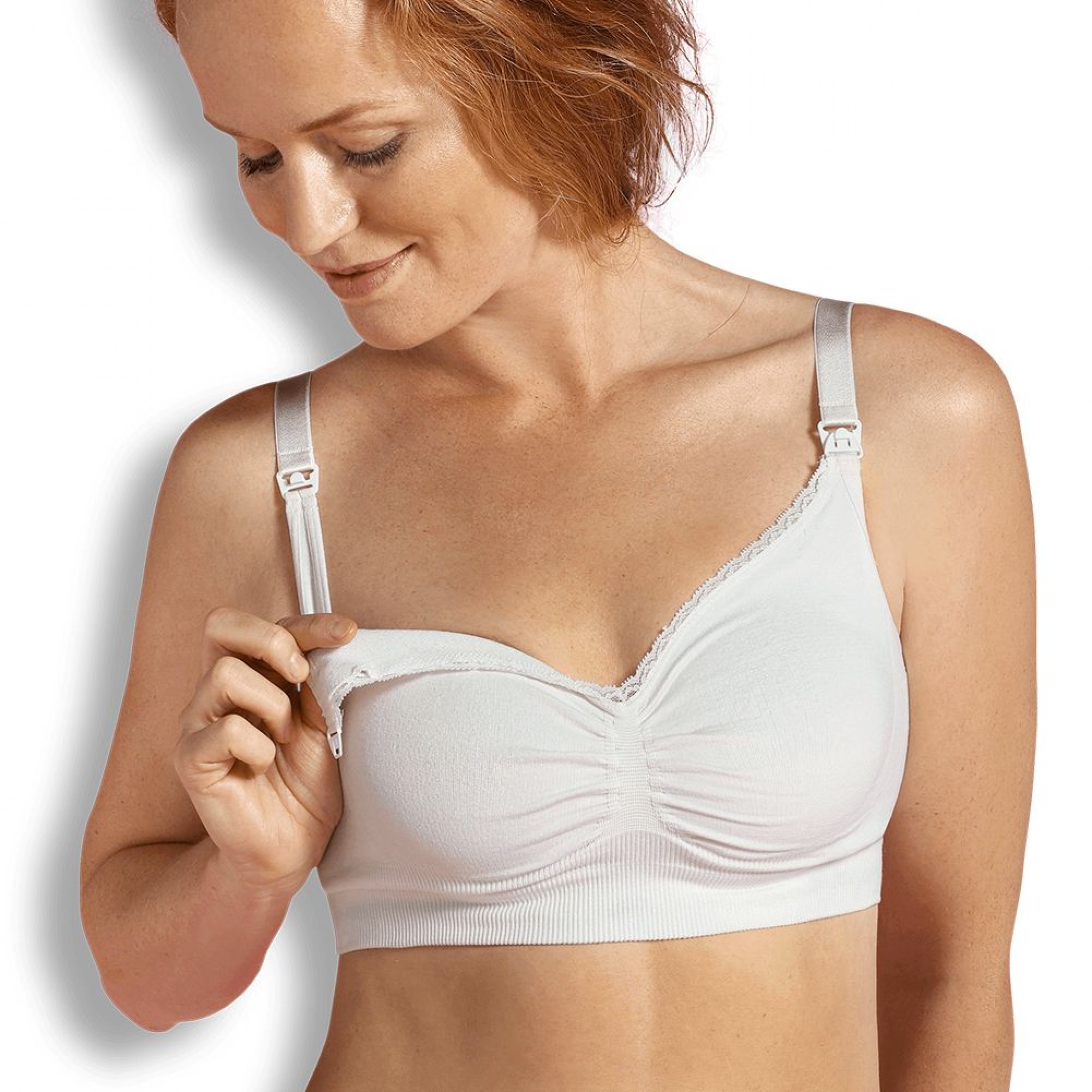 Soutien-gorge grossesse allaitement Original Blanc Carriwell- Bambinou