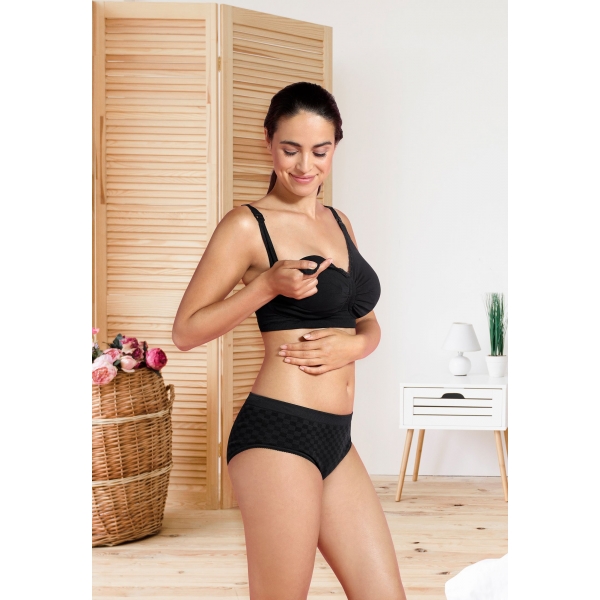 Soutien gorge allaitement rembourré Carri-gel noir taille L