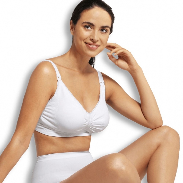 Soutien gorge allaitement rembourré Carri-gel blanc taille L