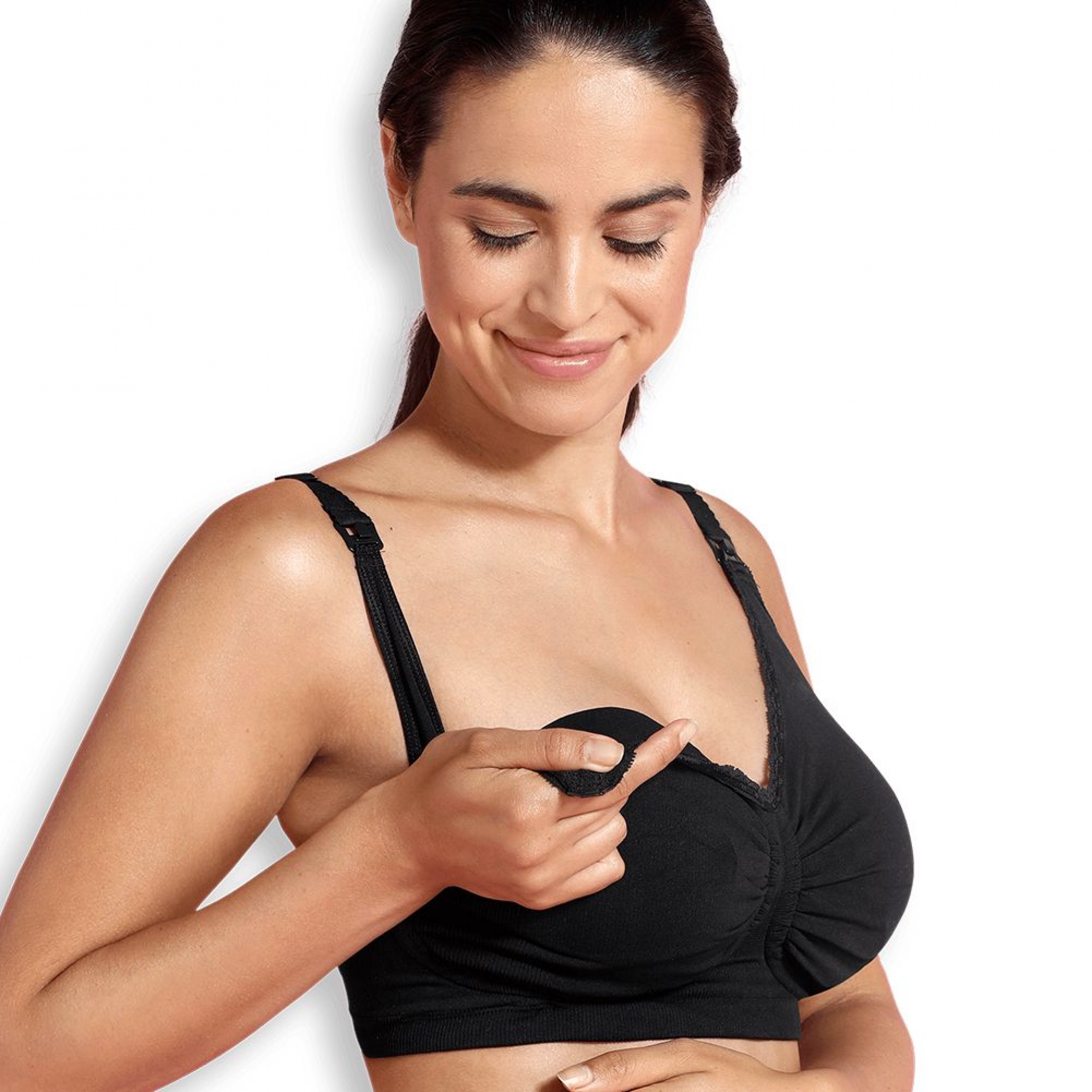 Soutien gorge allaitement sans coutures M Carriwell Noir