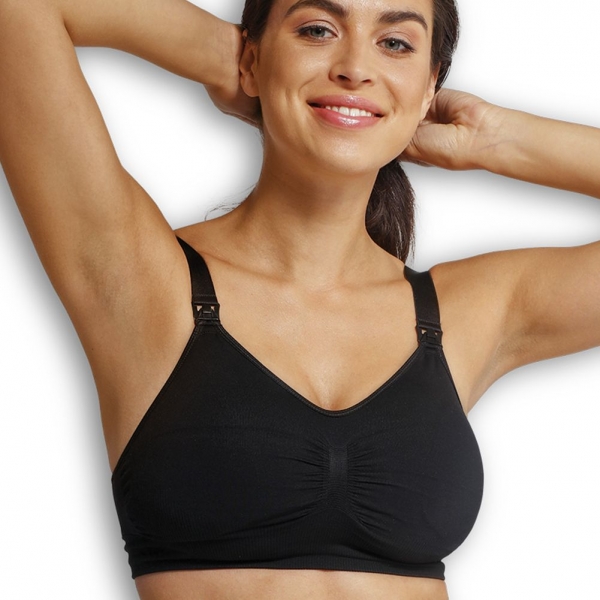 Soutien gorge allaitement rembourré noir taille L