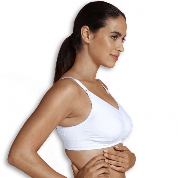 Soutien gorge allaitement rembourré blanc taille XL