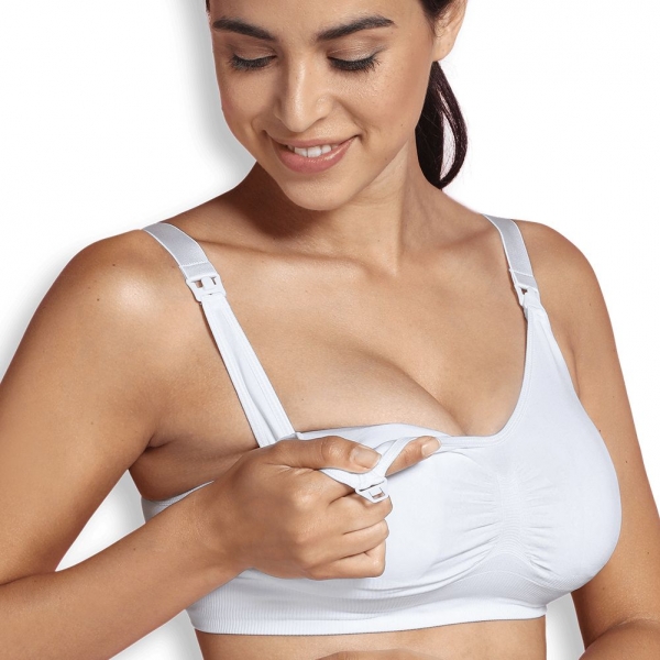 Soutien gorge allaitement rembourré blanc taille XL
