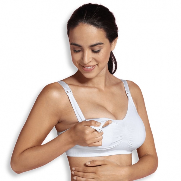 Soutien gorge allaitement rembourré blanc taille XL