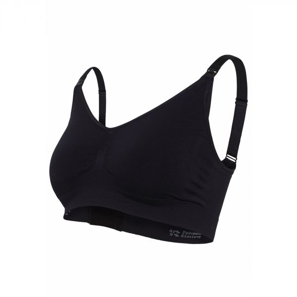 Soutien gorge allaitement sans armature noir taille L