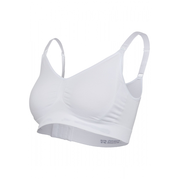 Soutien gorge allaitement sans armature blanc taille L