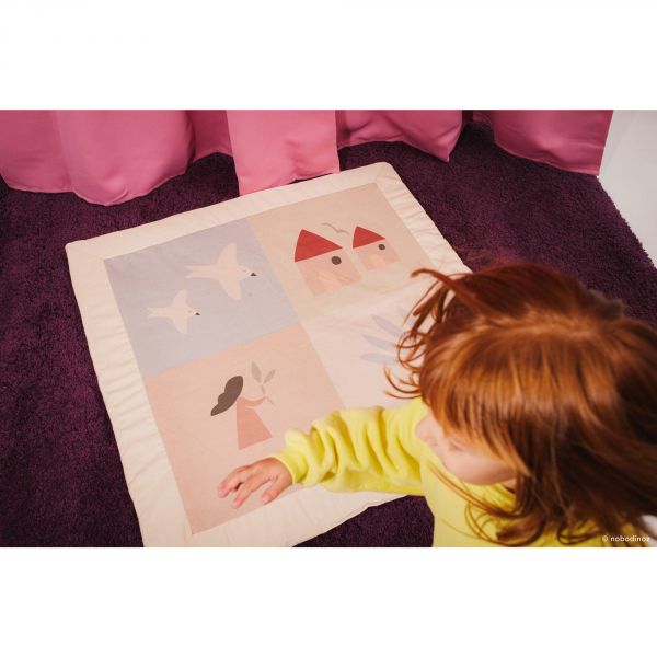 Tapis de jeu carré Playground Sweet Home