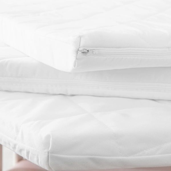 Matelas pour parc bébé blanc 100 x 100 cm