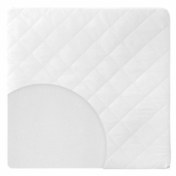Matelas pour parc bébé blanc 100 x 100 cm