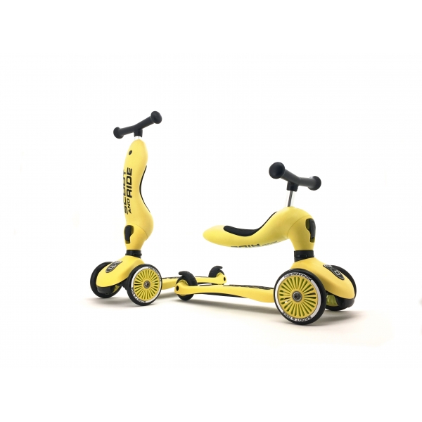 Porteur évolutif en trottinette Highwaykick 1 Citron