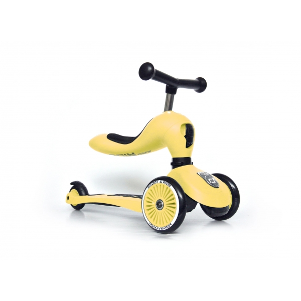 Porteur évolutif en trottinette Highwaykick 1 Citron