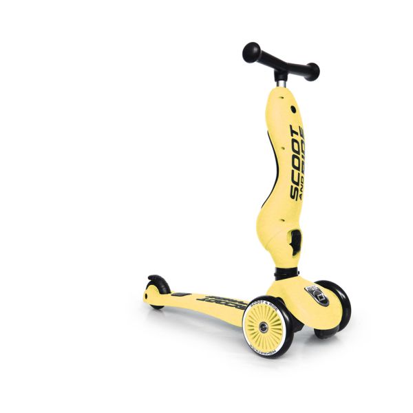Porteur trottinette évolutif 2 en 1 Highwaykick 1 Citron