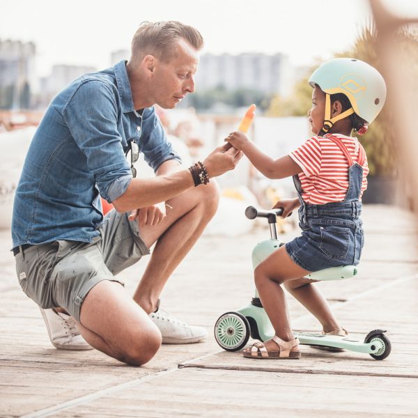 Porteur trottinette évolutif 2 en 1 Highwaykick 1 Kiwi