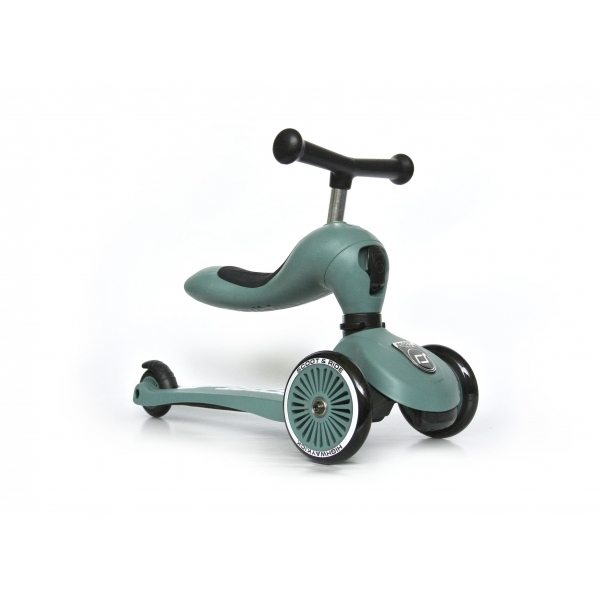 Porteur évolutif en trottinette Highwaykick 1 Vert forêt