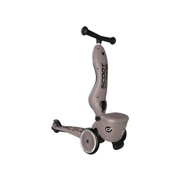 Porteur trottinette 2 en 1 avec coffre Highwaykick 1 Lifestyle Brown Lines