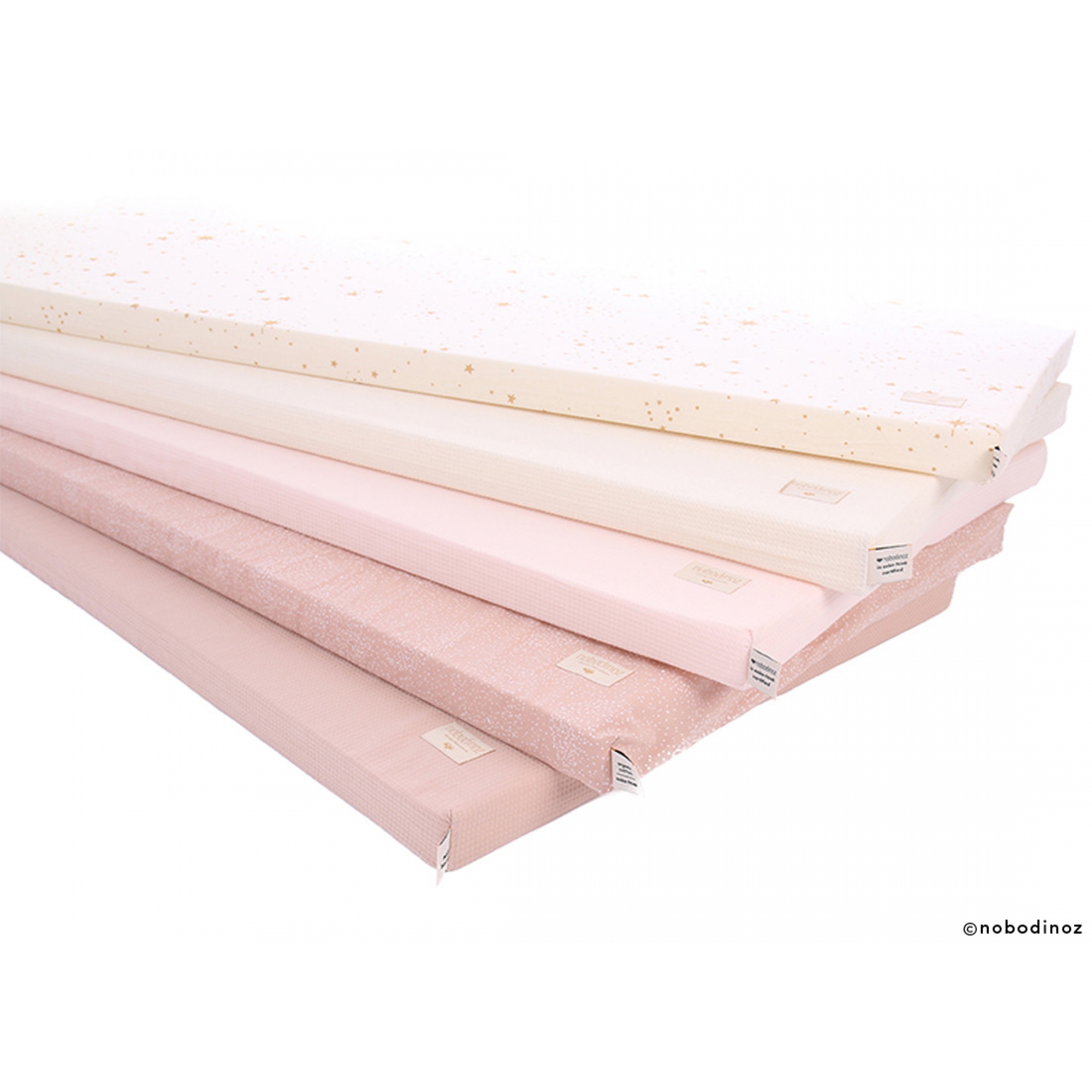 Nobodinoz Matelas De Sol Coton Bio St Barth Gold Stella Dream Pink Made In Bebe