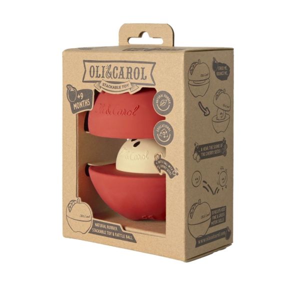 Jouet à empiler et Balle Hochet en forme de Pomme