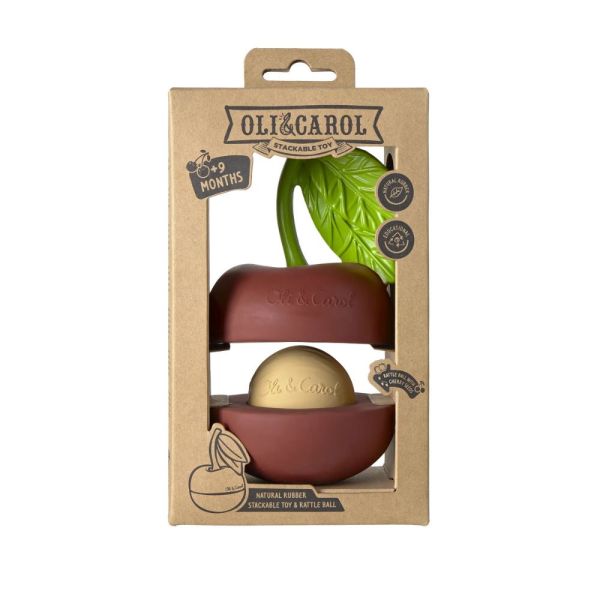 Jouet à empiler et Balle Hochet en forme de Cerise