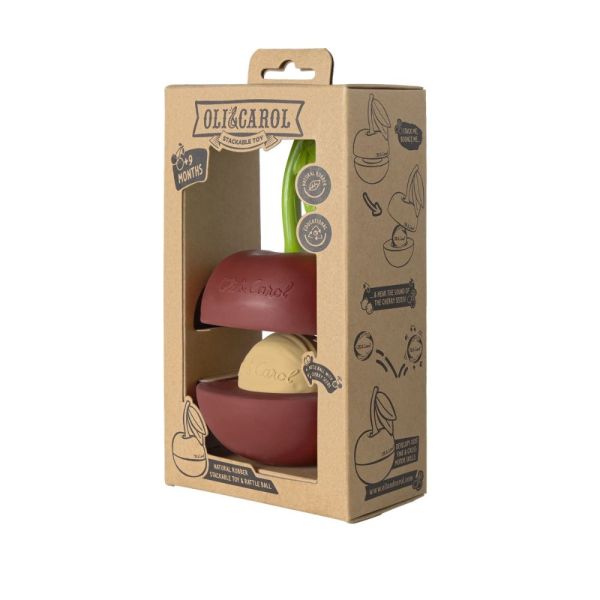 Jouet à empiler et Balle Hochet en forme de Cerise