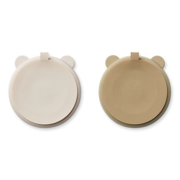 Lot de 2 assiettes compartimentées Stacy Sandy Oat