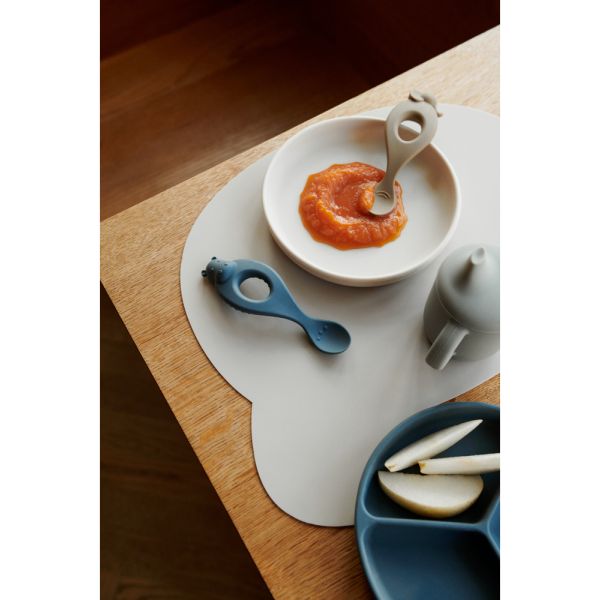 Lot de 2 assiettes compartimentées Stacy Sea blue Whale blue
