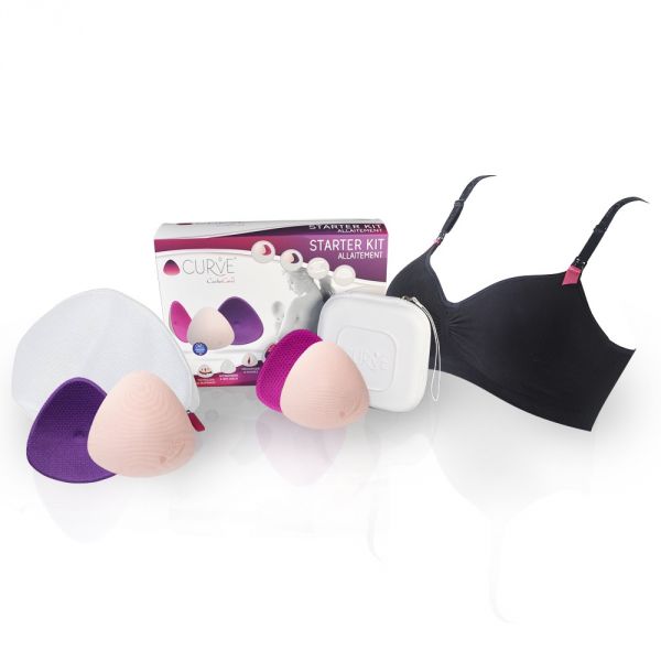 Starter kit d'allaitement brassière Noir taille S