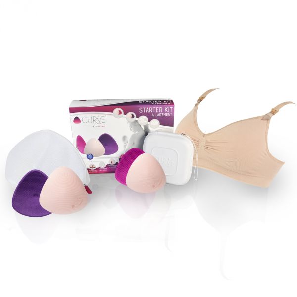Starter kit d'allaitement brassière Nude taille S
