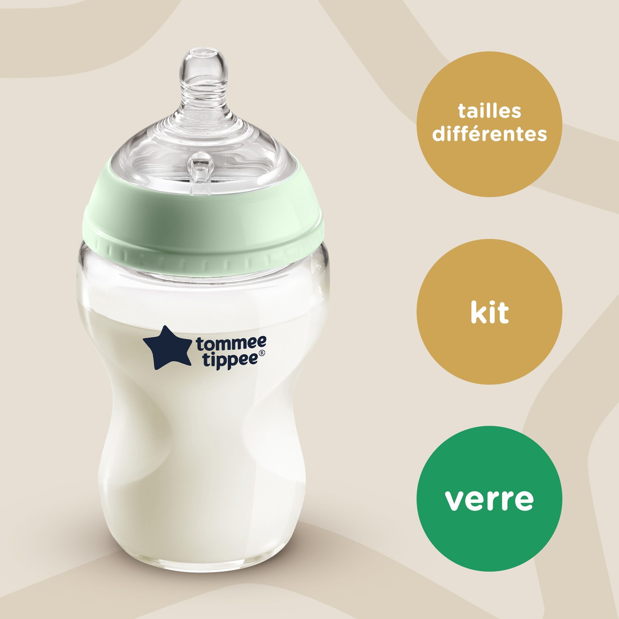 Tommee Tippee Biberon En Verre CTN 150ml