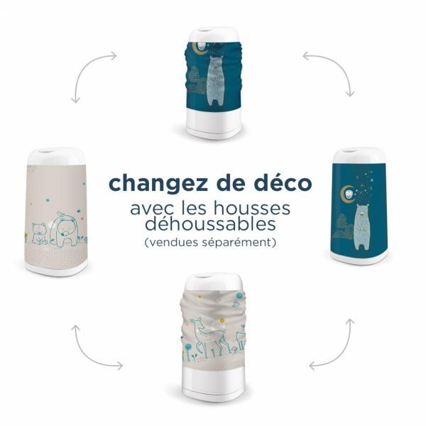 Pack poubelle à couches + 3 recharges