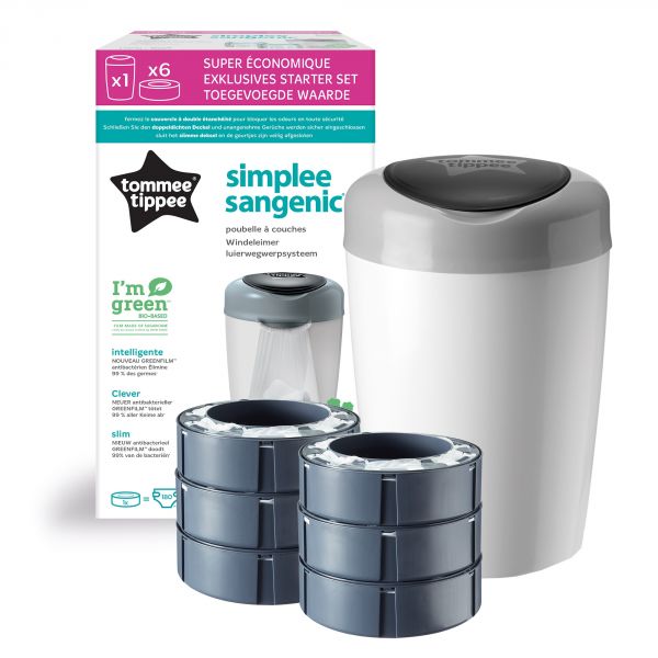 TOMMEE TIPPEE Recharges poubelle Twist and Click x3 - Poubelle à couches -  Achat & prix