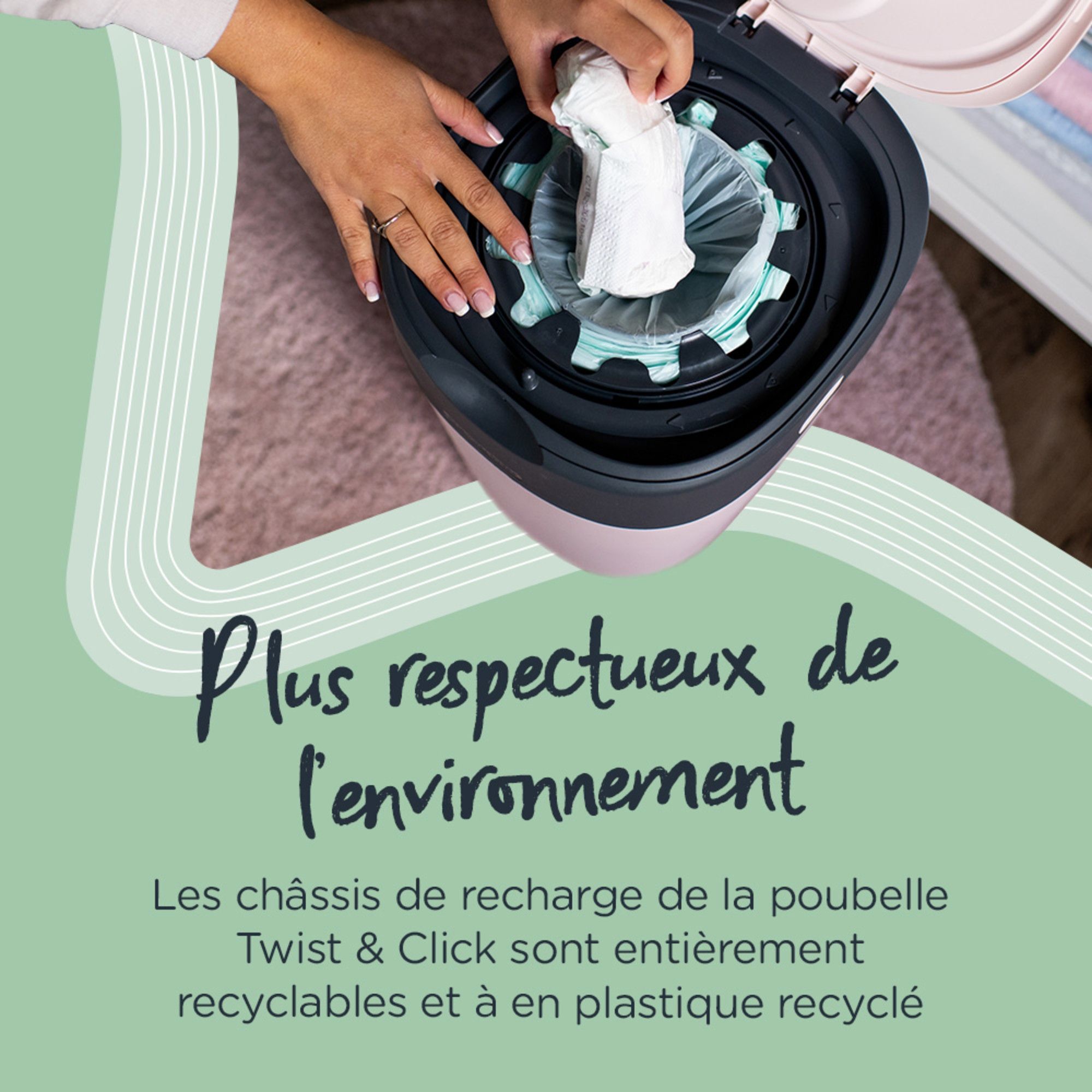 Poubelles a couches - poubelle à couches sans recharge - medium, la  sélection de libeca