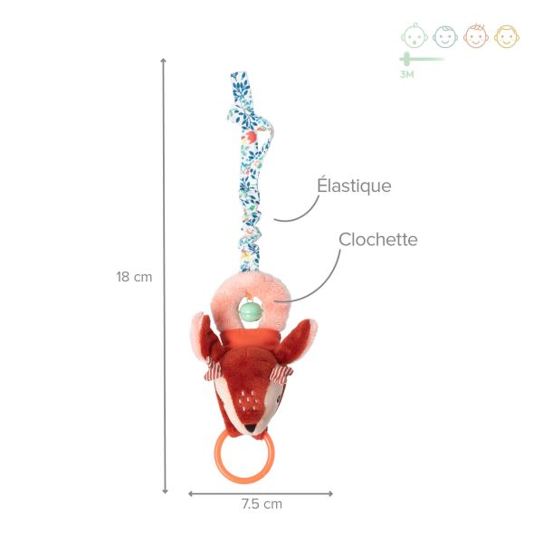 Hochet bébé clochette Stella